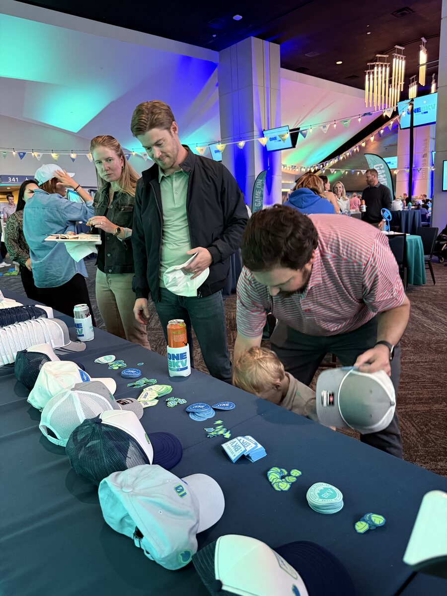 Sony Creative Space custom merch table by Merch Troop
